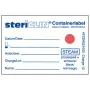 Container label met stoom indicator 60 x 40 mm  - zonder grip,  zelfklevend  - 1000 stuks